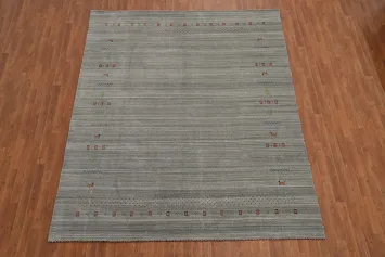 Tribal Wool Gabbeh Indian Area Rug 8x10