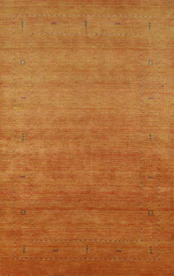 Handmade Wool Gabbeh Indian Area Rug 5x8