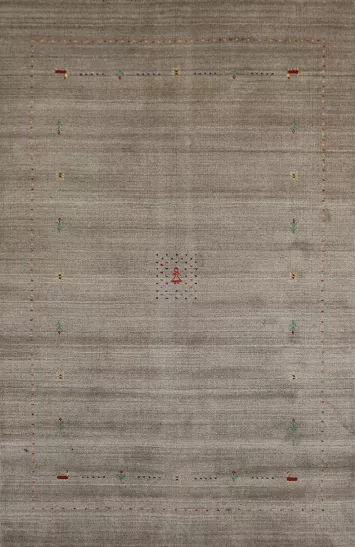 Handmade Wool Gabbeh Indian Area Rug 5x8