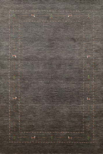 Handmade Wool Gabbeh Indian Area Rug 5x8