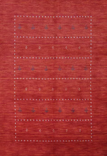 Tribal Wool Gabbeh Indian Rug 5x6