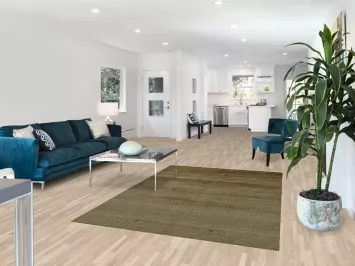 Green Wool Gabbeh Indian Area Rug 5x8