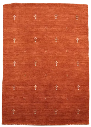 Tribal Wool Orange Gabbeh Indian Rug 5x6