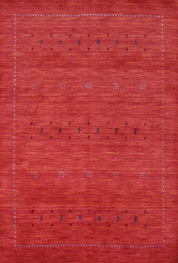 Handmade Wool Gabbeh Indian Rug 5x6