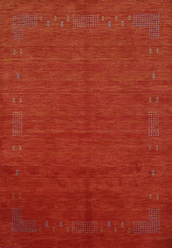 Handmade Wool Tribal Gabbeh Indian Rug 5x6