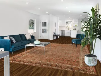 Antique Orange Sultanabad Persian Area Rug 8x12