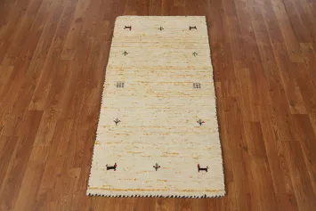 Handmade Wool Gabbeh Indian Rug 2x4