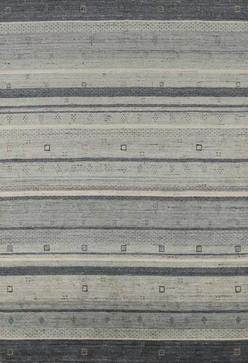 Handmade Wool Gabbeh Indian Area Rug 5x8