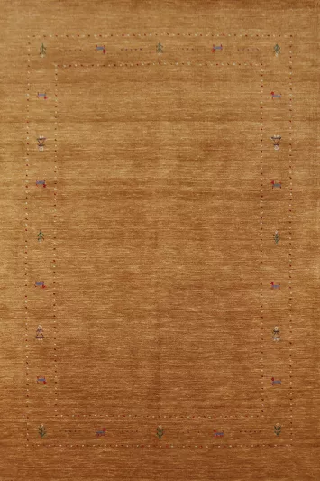 Rust/ Brown Tribal Gabbeh Indian Area Rug 5x8