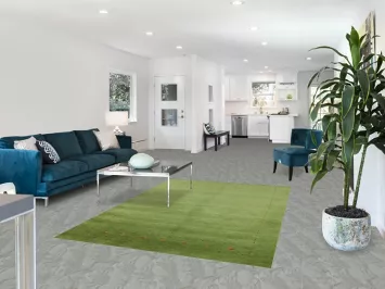 Light Green Wool Gabbeh Indian Area Rug 5x8