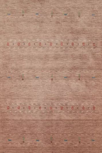 Tribal Wool Gabbeh Indian Area Rug 5x8