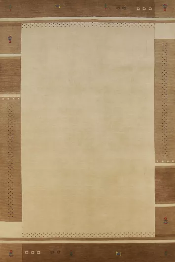 Tribal Wool Gabbeh Indian Area Rug 5x8