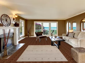 Handmade Gabbeh Indian Area Rug 5x8