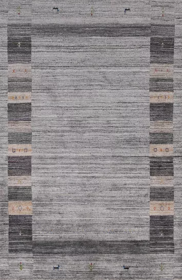 Handmade Wool Gabbeh Indian Area Rug 5x8