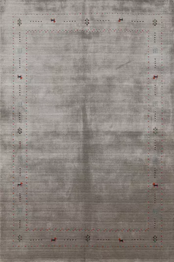 Handmade Wool Gabbeh Indian Area Rug 5x8