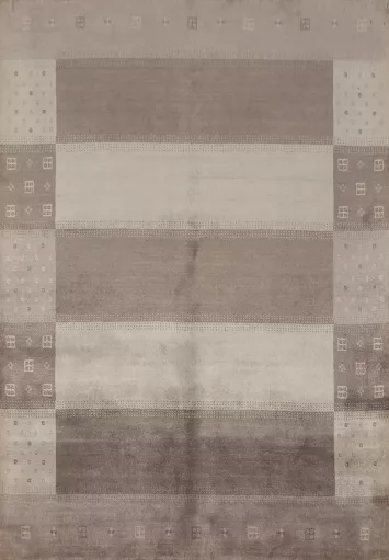 Handmade Wool Gabbeh Indian Area Rug 5x8