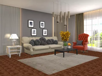 Handmade Wool Gabbeh Indian Area Rug 5x8