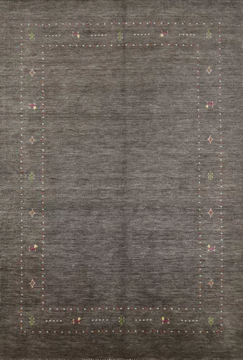 Tribal Wool Gabbeh Indian Area Rug 5x8