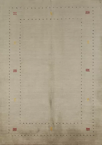 Tribal Wool Gabbeh Indian Rug 5x6