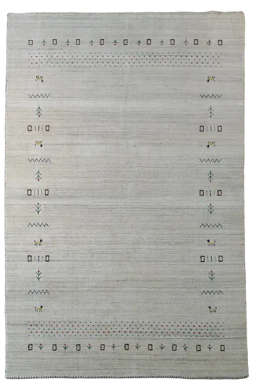 Little Animals Gabbeh Indian Area Rug 5x8