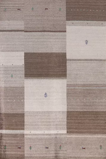 Handmade Wool Gabbeh Indian Area Rug 5x8