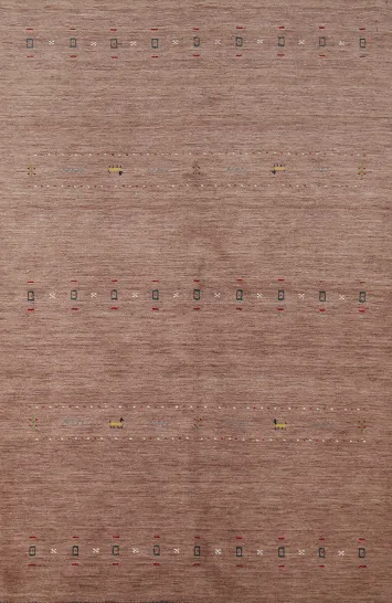 Handmade Wool Gabbeh Indian Area Rug 5x8