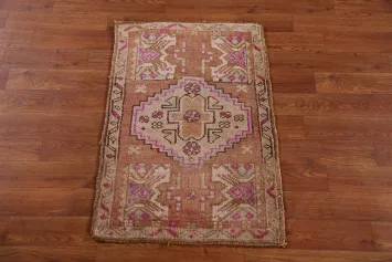 Geometric Wool Anatolian Oriental Accent Rug 2x3