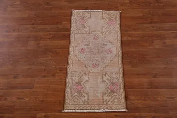 Antique Look Anatolian Turkish Accent Rug 1x3