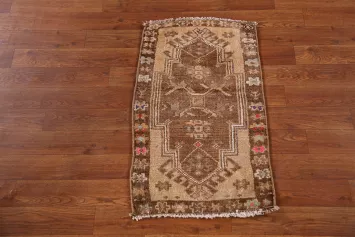 Geometric Wool Anatolian Turkish Accent Rug 2x3
