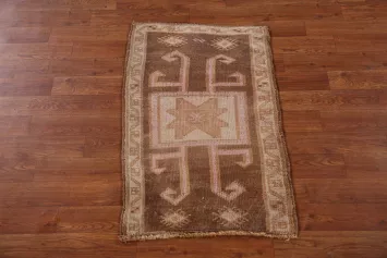 Geometric Wool Anatolian Oriental Accent Rug 2x3