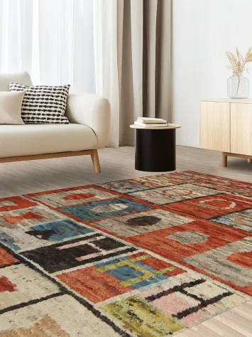 Geometric Moroccan Oriental Area Rug 7x10