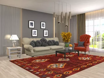 Geometric Moroccan Oriental Area Rug 7x10