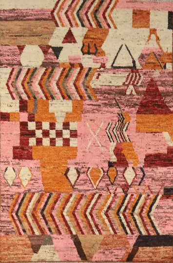 Abstract Geometric Moroccan Oriental Area Rug 7x10