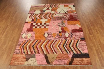 Abstract Geometric Moroccan Oriental Area Rug 7x10