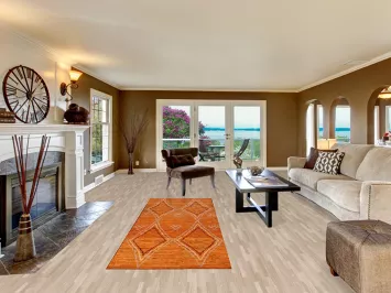 Orange Wool Moroccan Oriental Runner Rug 3x10