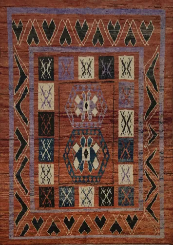 Bohemian Moroccan Area Rug 9x10 for a Cozy and Artistic Home Interior