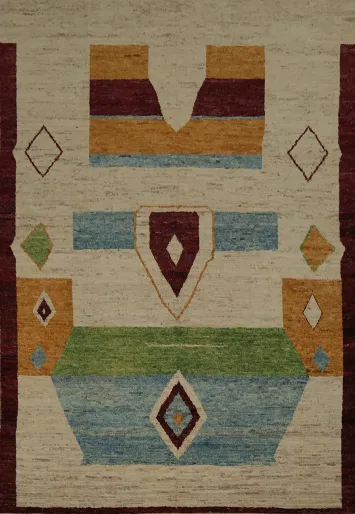 Bold Tribes Statement Moroccan Large Rug 10x14 in Vibrant Geometrics
