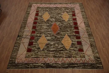 Diamond and Square Moroccan Large Rug 11x13 Perfect for Cozy Spaces