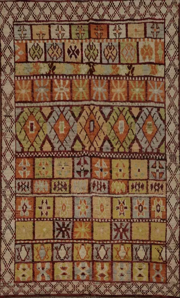 Geometric Moroccan Oriental Area Rug 7x10