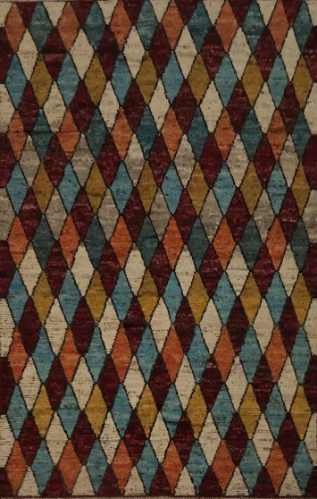 Rhombus Moroccan Area Rug 7x9 for a Vibrant and Cozy Living Space