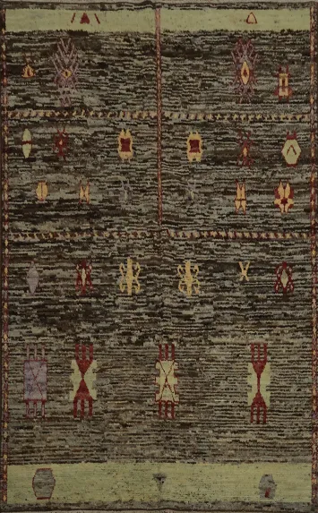 Vibrant Geometric Moroccan Area Rug 7x10 for Living Rooms