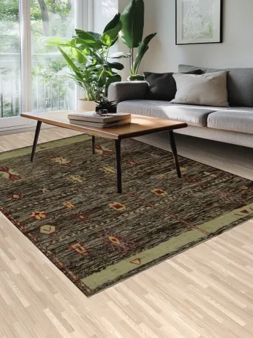 Vibrant Geometric Moroccan Area Rug 7x10 for Living Rooms