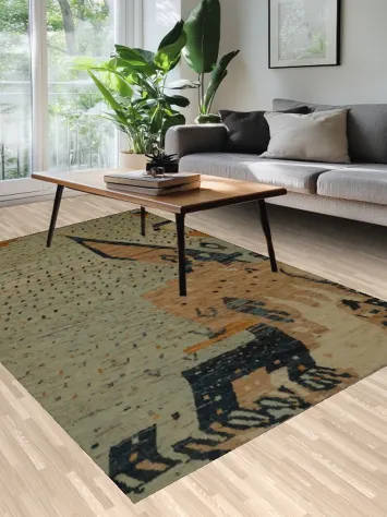 Elevate Your Space Abstract Geometric Moroccan Area Rug 6x10