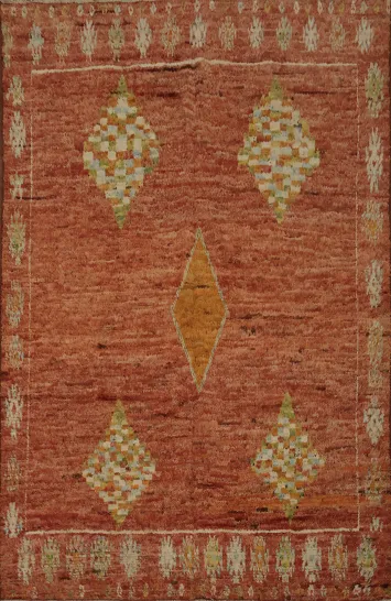 Charm Traditional Moroccan Area Rug 7x10 with Geometric Patterns