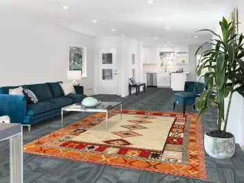 Geometric Moroccan Oriental Area Rug 7x10