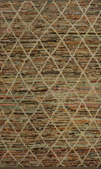 Earth Tones Moroccan Area Rug 7x10 for Cozy Stylish Homes