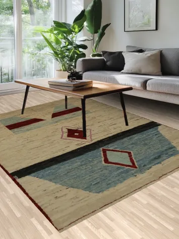 Elegant Geometric Moroccan Area Rug 7x9 for Contemporary Spaces