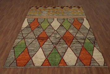 Geometric Moroccan Oriental Area Rug 7x10