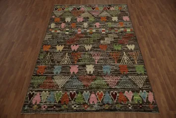 Bohemian Style Moroccan Area Rug 7x10 with Eye-Catching Patterns