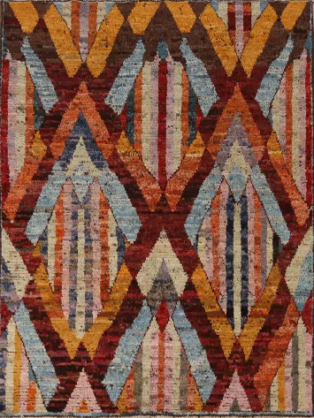 Geometric Moroccan Oriental Rug 5x6